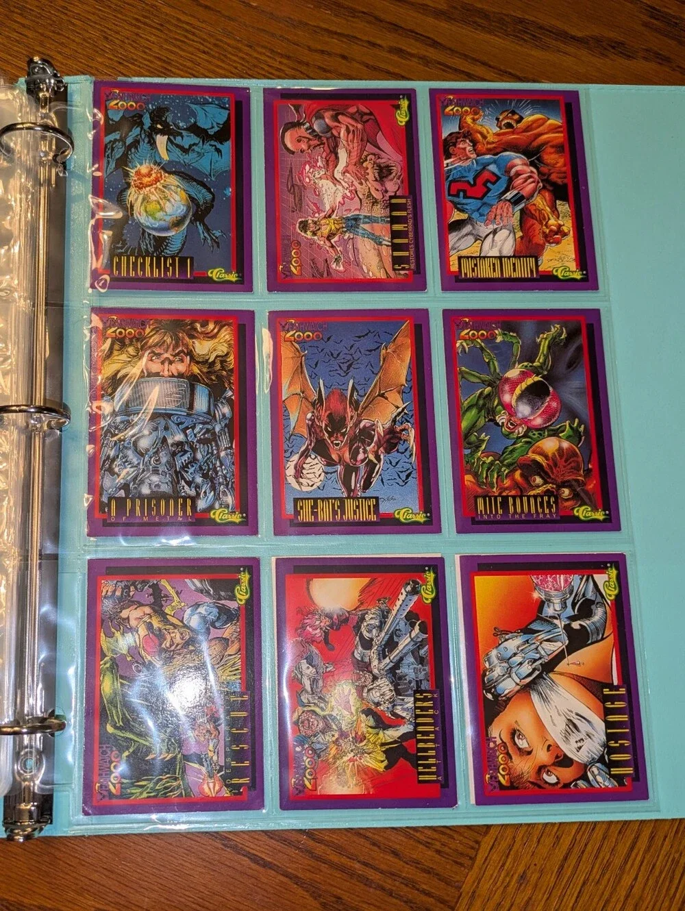 DC Comics 100 Card Binder 🔥 Superheroes & Villains Trading Card Collection Lot